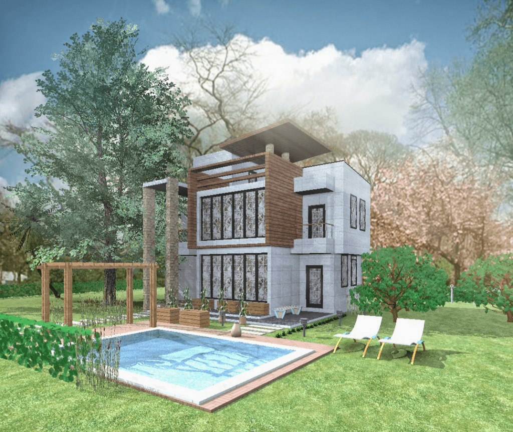 La casa de tus sueños hecha realidad 3 Render Casa de Campo