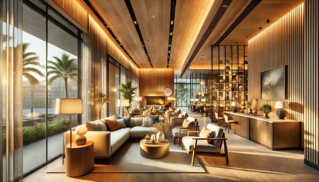 Home Espacio moderno y acogedor de un gran salón
