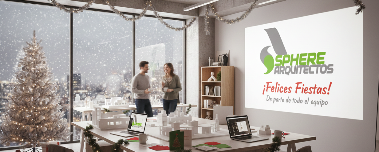 Feliz Navidad 2025, el estudio de arquitectura Sphere Arquitectos felicita las fiestas navideñas