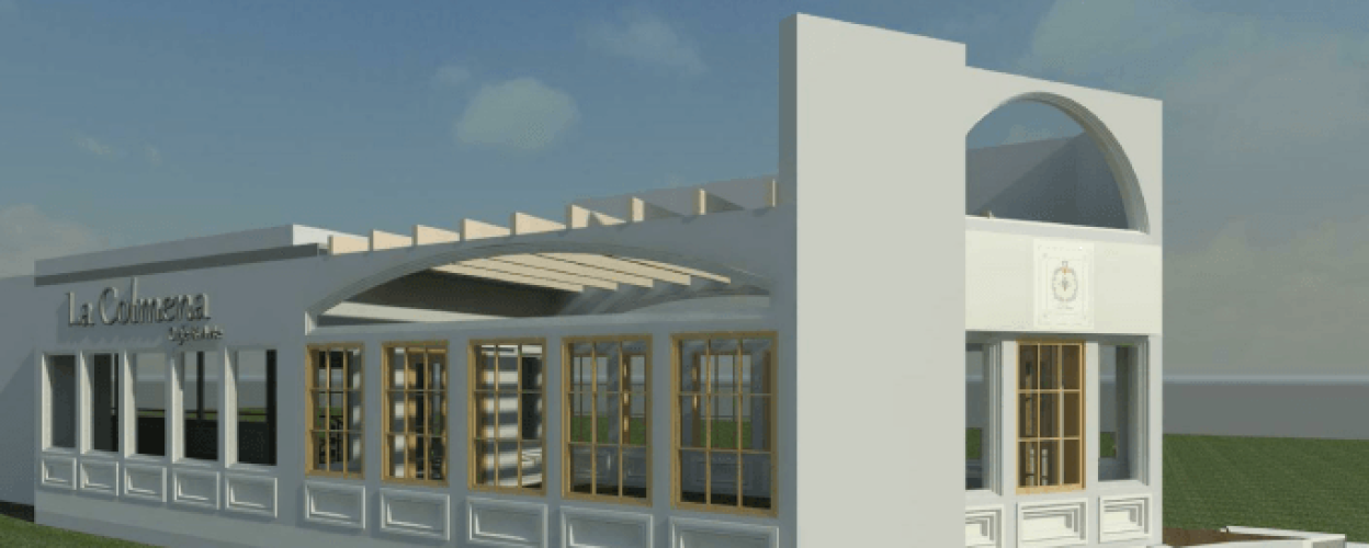 Exterior Cafetería 3d